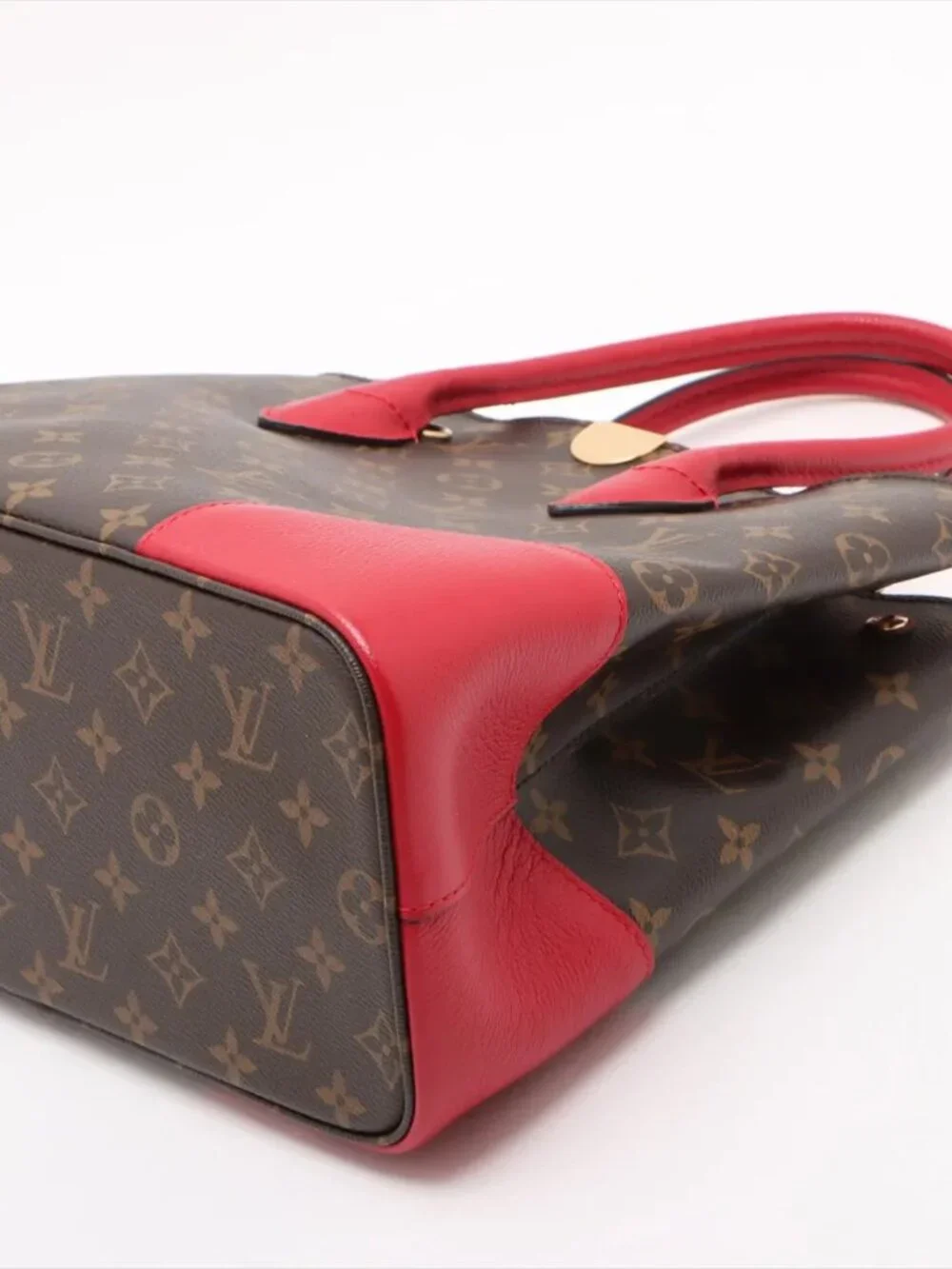 Louis Vuitton Monogram Canvas Tote with Red Trim